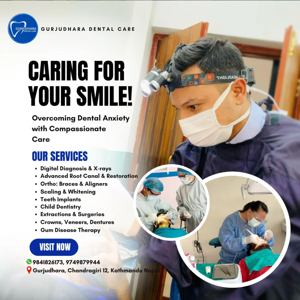 List of dental treatments offered at Gurjudhara Dental Care, Chandragiri-12, Kathmandu